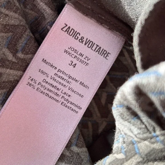 Zadig & Voltaire Joslin ZV Skirt Army green 34 XS S - Picture 6 of 6